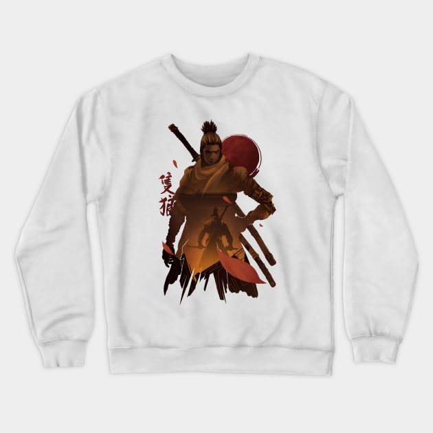 Sekiro - One Armed Wolf Crewneck Sweatshirt by whydesign